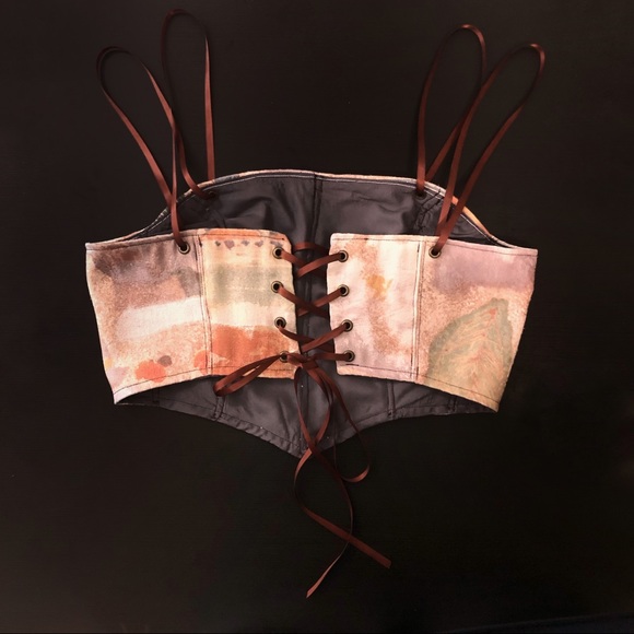 Handmade Reworked Corset Top - Picture 4 of 5